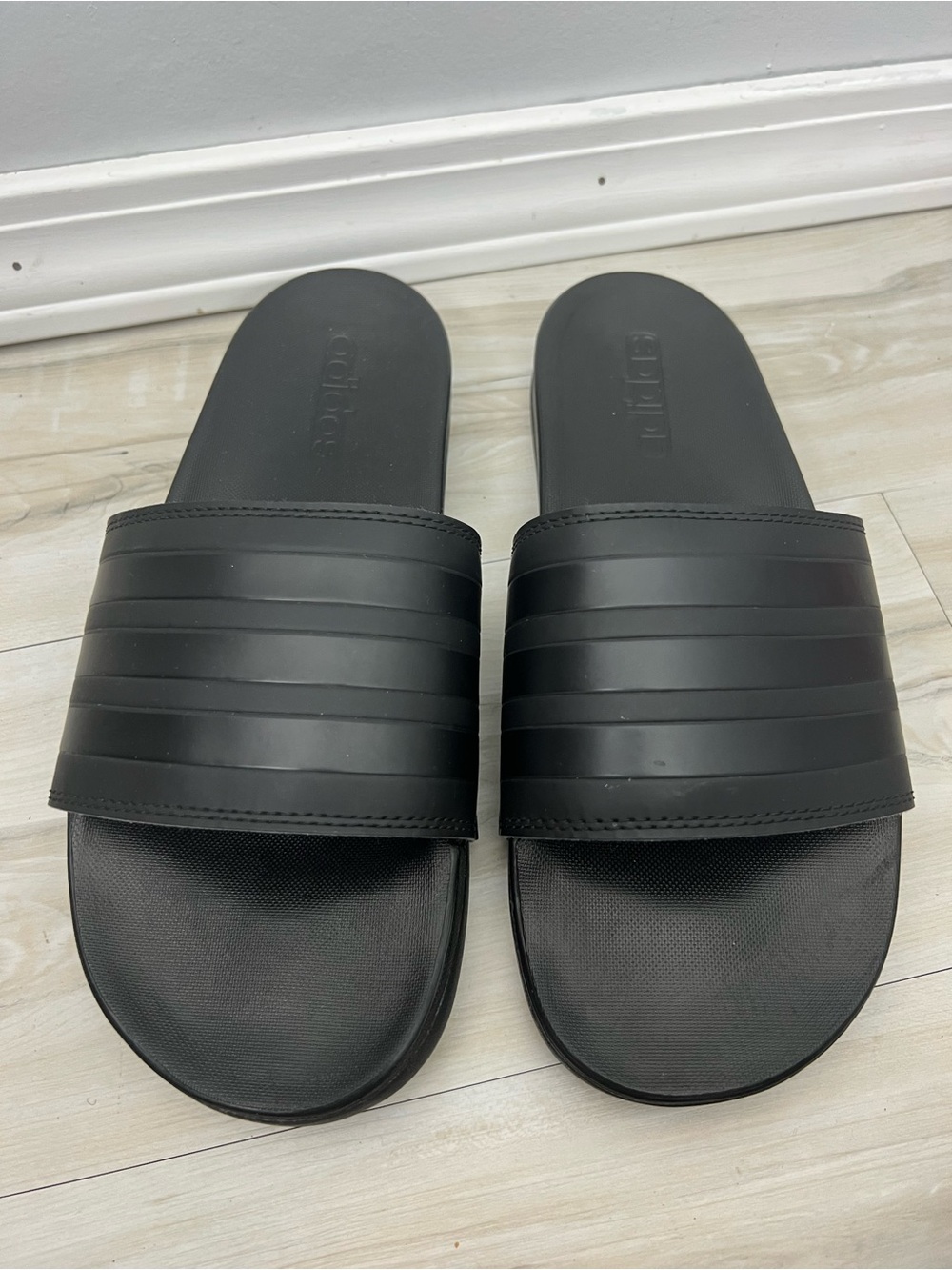 adidas Black Men's Slide Sandals